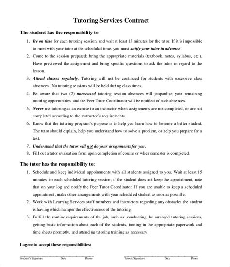 Group Tutoring Contracts