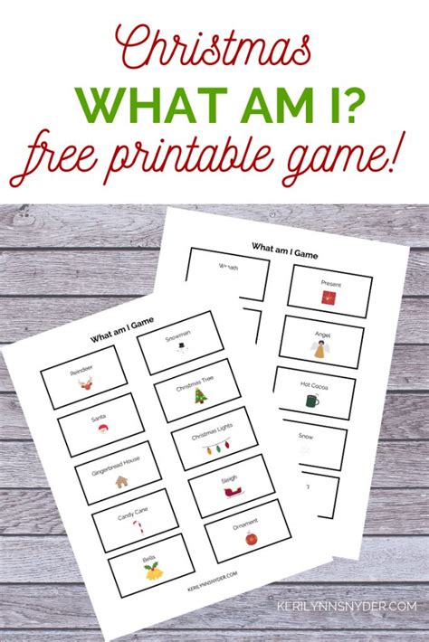 Guessing game printables for family gatherings