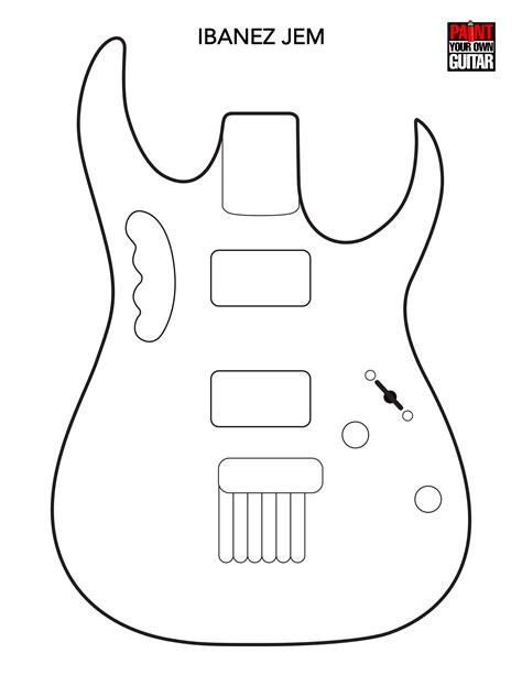 Guitar Body Template for Design