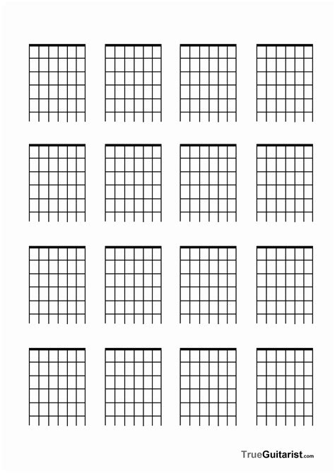 Guitar Chord Template for Beginners