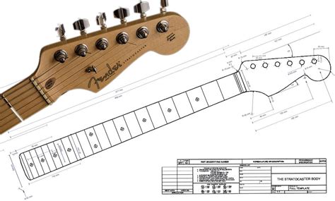 Guitar Neck Template for Modification