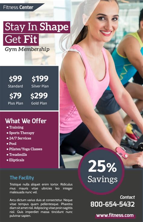 Gym Membership Flyer