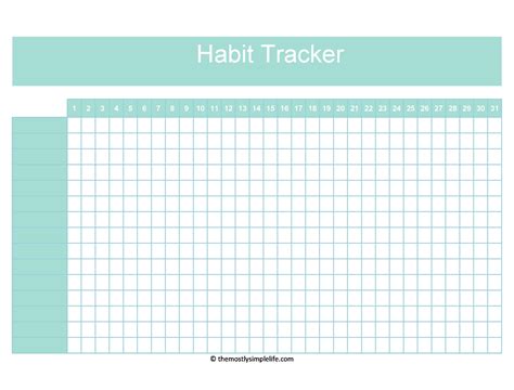 Habit Tracker Template