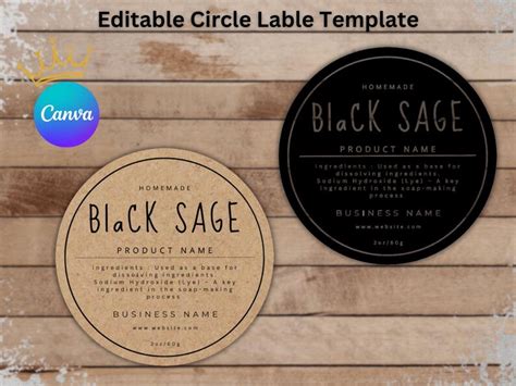 Hair Label Template 5