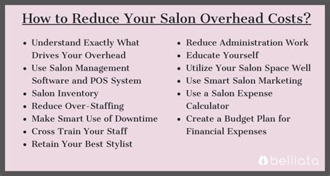 Calculating costs and overheads for hair salon pricing