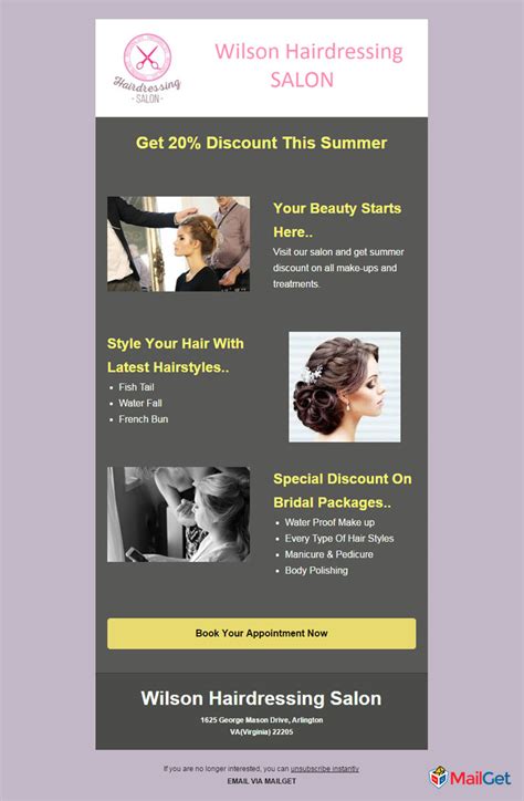 Hair Salon Email Marketing