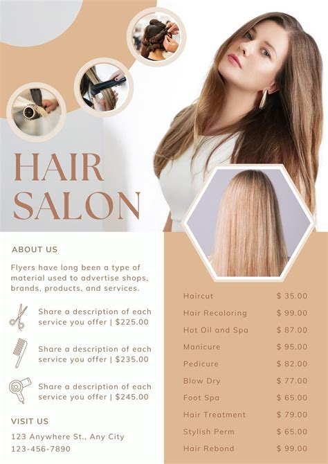 Hair Salon Flyer Template Example 1