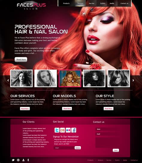 Hair Salon Website Design