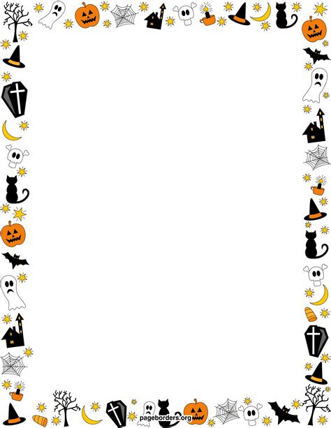 Halloween Activities Borders