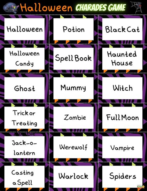 Halloween Charades Game