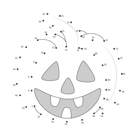 Halloween Connect The Dots Printable For Adults