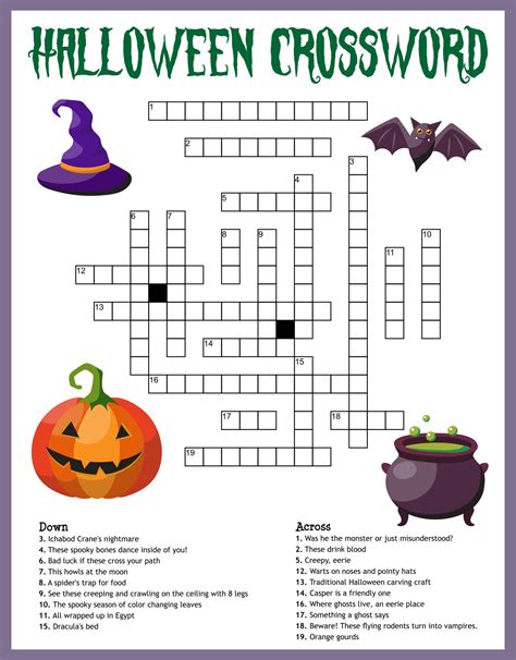 Halloween Crossword Image