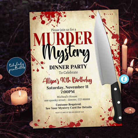 Halloween Mystery Party Invitation