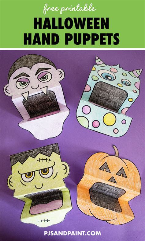 Halloween Puppets To Print Ideas