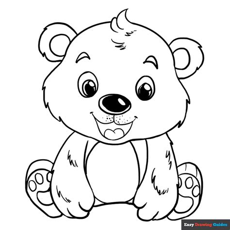 Hand-Drawn Bear Coloring Pages