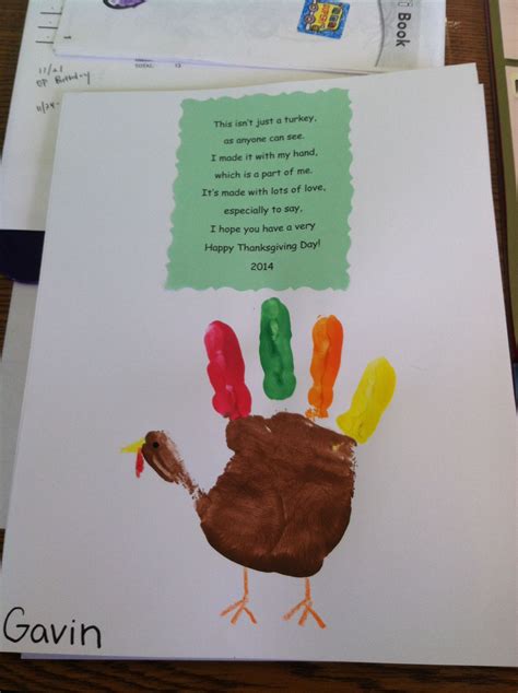 Handprint Turkey Poem 9