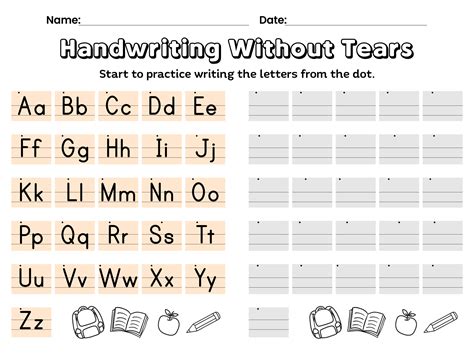 Handwriting Without Tears Printables for Children