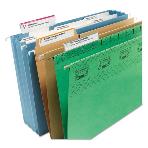 Example of Hanging File Folder Tabs for Financial Records