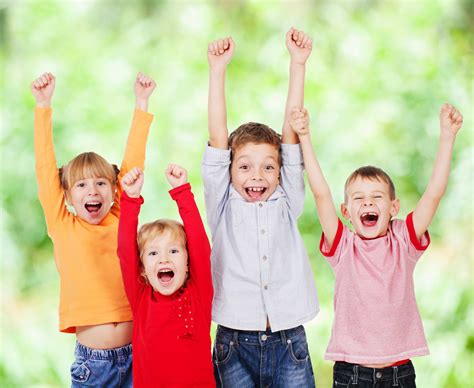 Happy Kids with Their New Friends