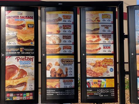 Hardee's menu items