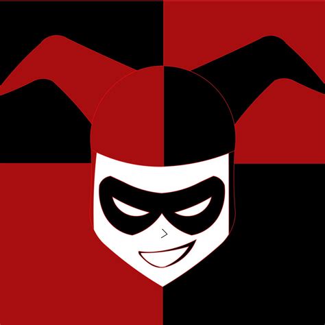 Harley Quinn Bat Symbol Art Description