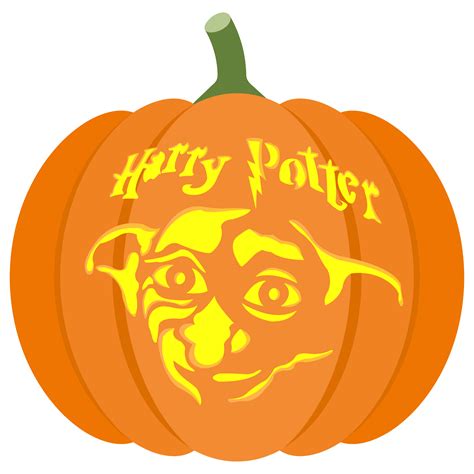 Harry Potter Character Pumpkin Template