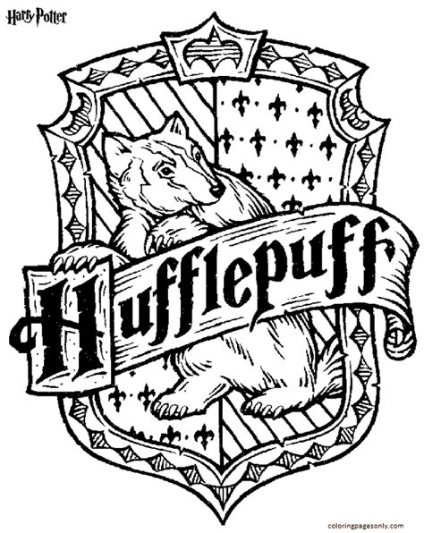 Harry Potter coloring pages Hufflepuff