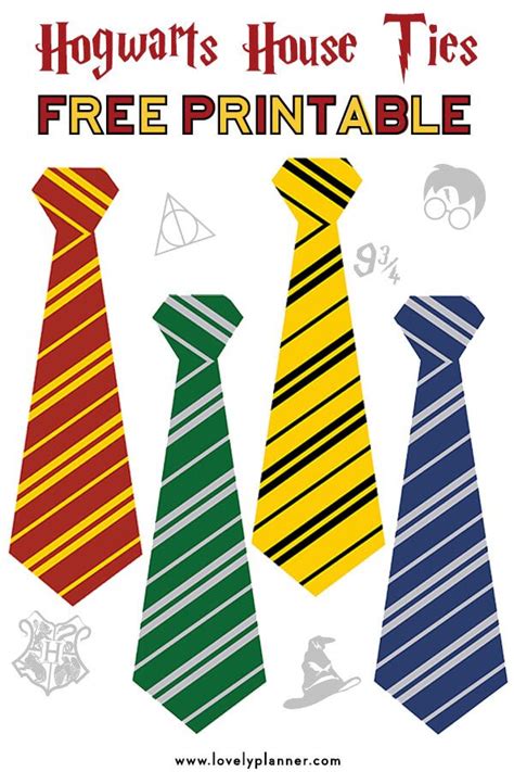 Harry Potter Tie Printable Resources