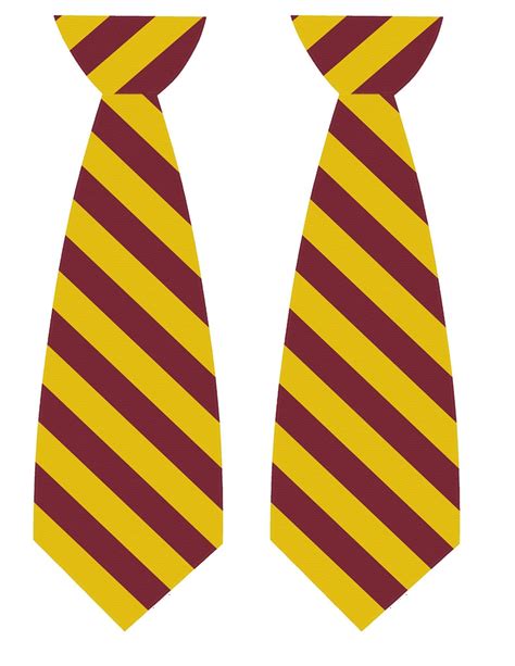 Harry Potter Tie Template