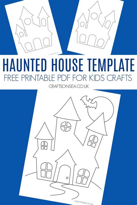 Haunted house decorations template image