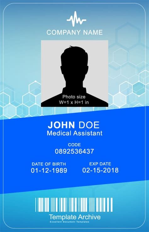 Healthcare ID Template