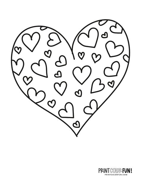 Heart Coloring Sheets