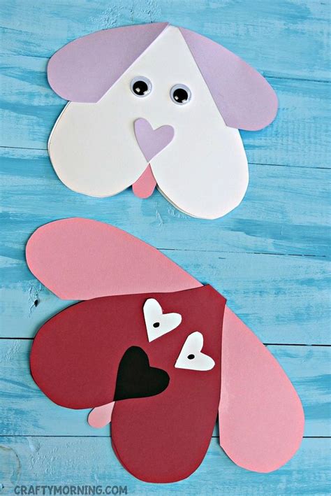 Heart Dog Craft Template