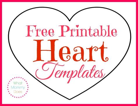 Heart Template Resources