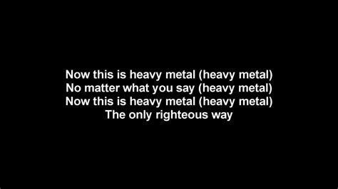 Heavy Metal Lyrics