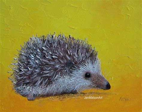 Hedgehog painting