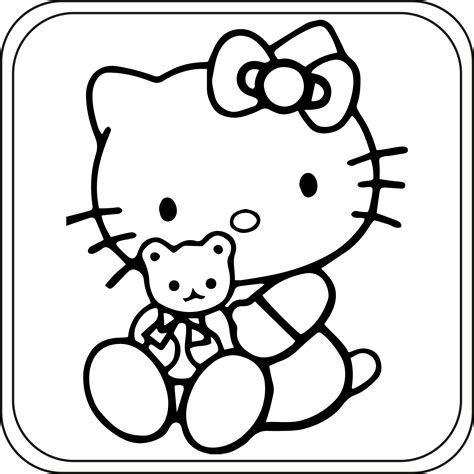 Hello Kitty coloring pages gallery 1