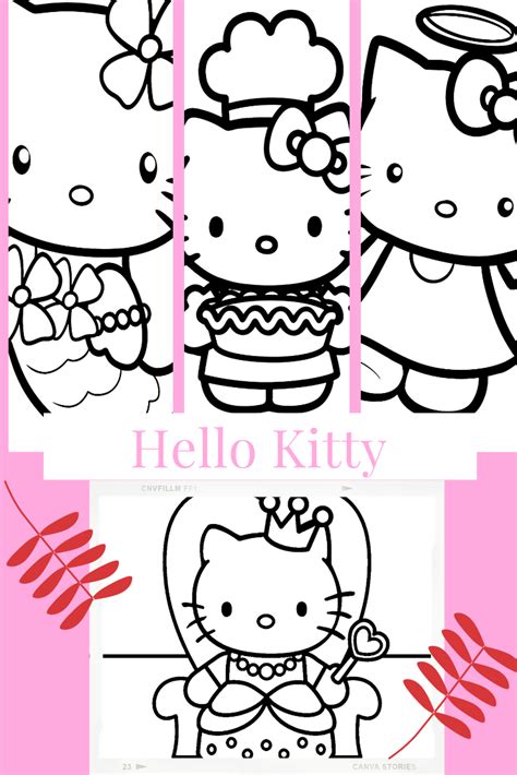 Hello Kitty coloring techniques