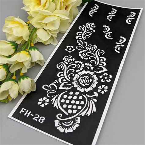 Henna Stencils for Body Art