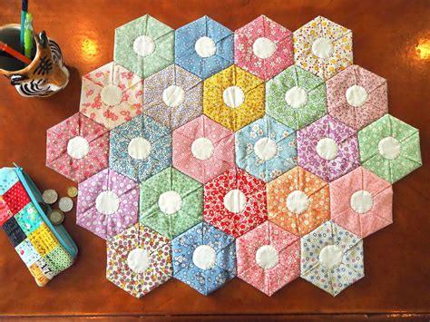 Hexagon Quilt Template Image