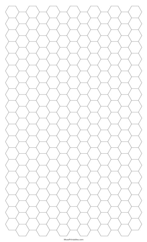 Hexagon Templates Graph Paper