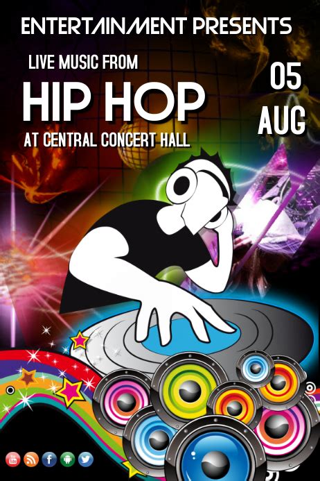 Hip Hop Concert Poster Design