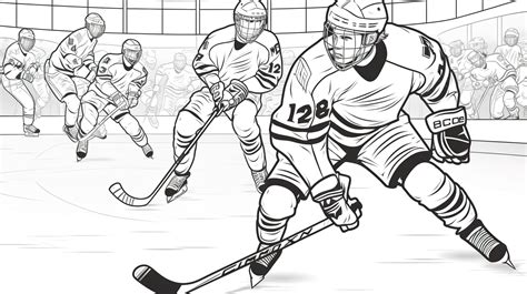 Hockey coloring pages gallery 1