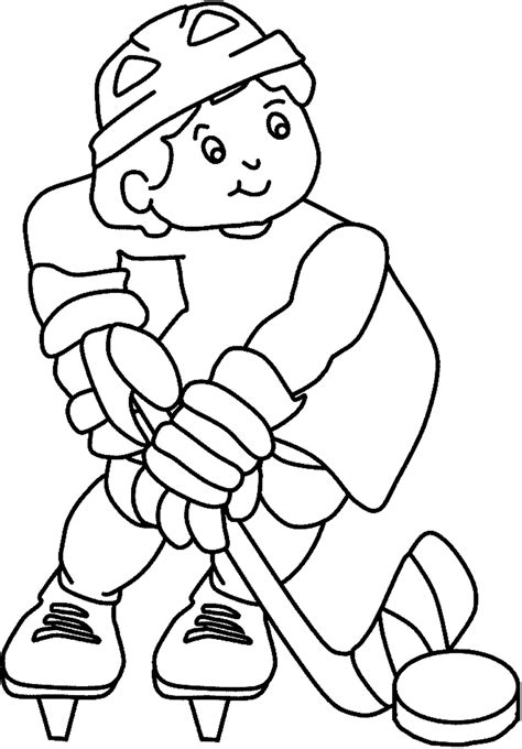 Hockey team coloring pages