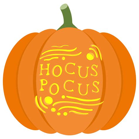 Hocus Pocus Pumpkin Stencil Design