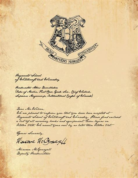 Hogwarts Invitations