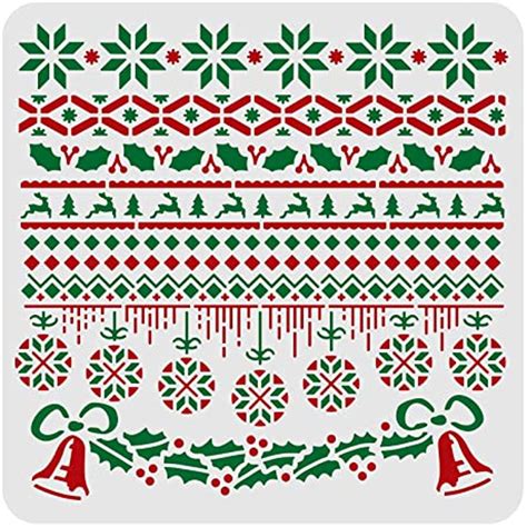 Holiday Border Stencil