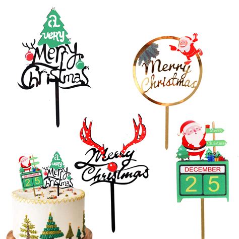 Holiday cake topper design