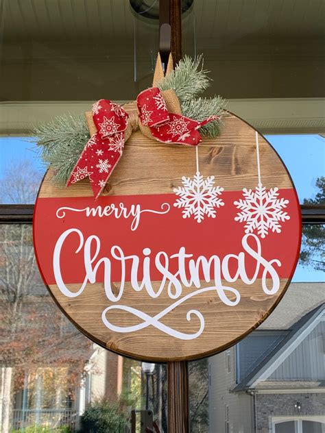 Holiday landscape door hangers