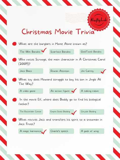 Holiday Movie Trivia Questions